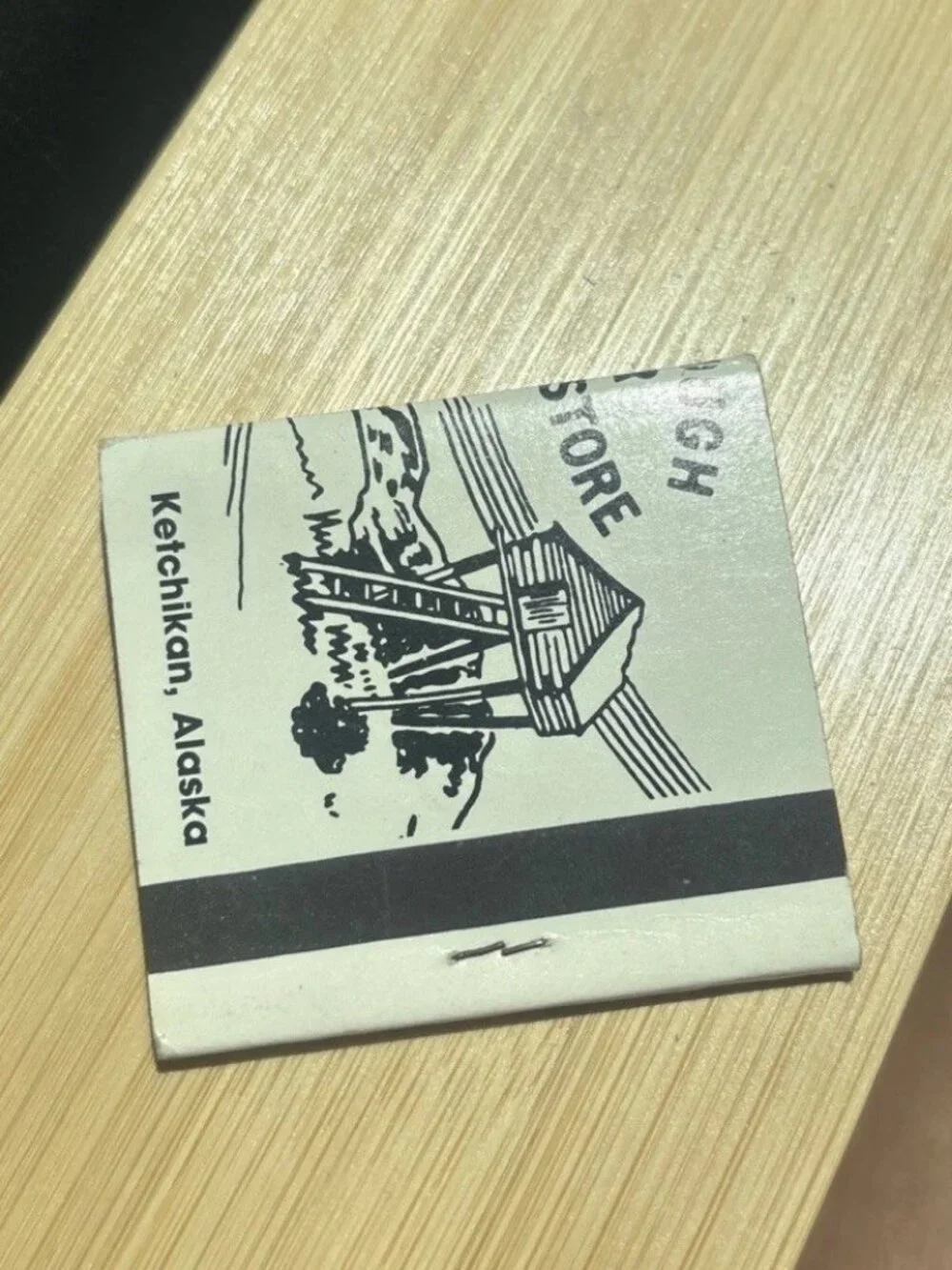 Vintage Matchbook Sourdough Bar Liquor Store Ketchikan Alaska Matches Unstruck